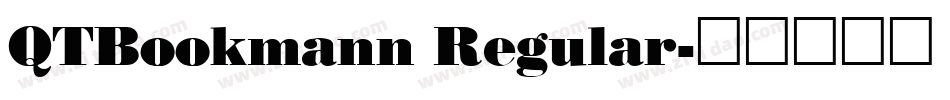 QTBookmann Regular字体转换